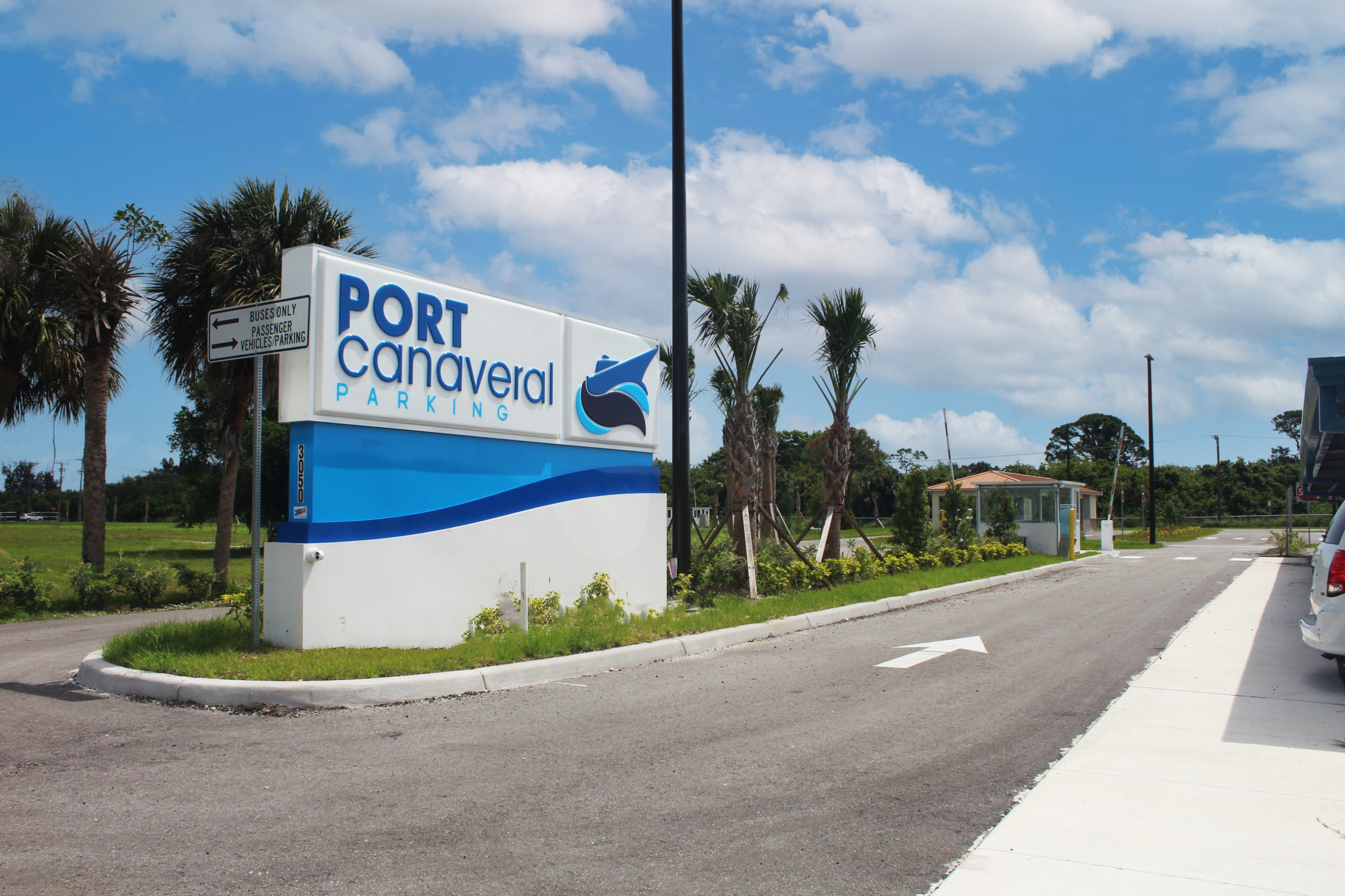 front of port canaveral parking