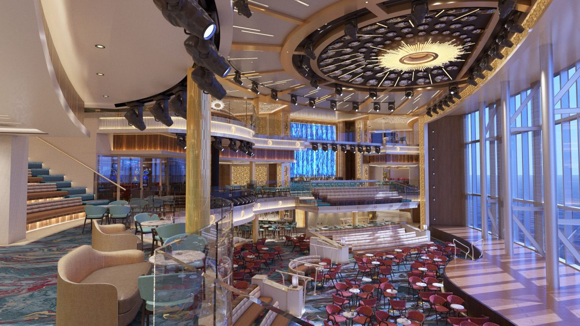 atrium on cruise ship